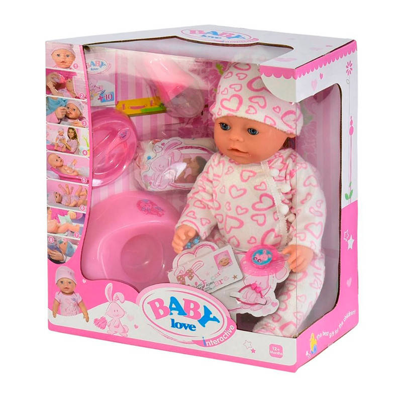

Кукла - пупс "Baby love" BL023K, функции, аксессуары