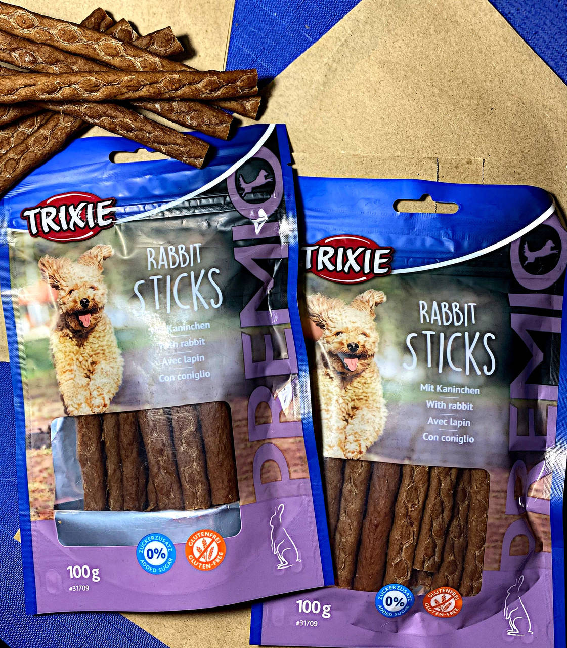 

Лакомство для собак жевательные палочки TRIXIE PREMIO RABBIT STICKS с кроликом 100 гр