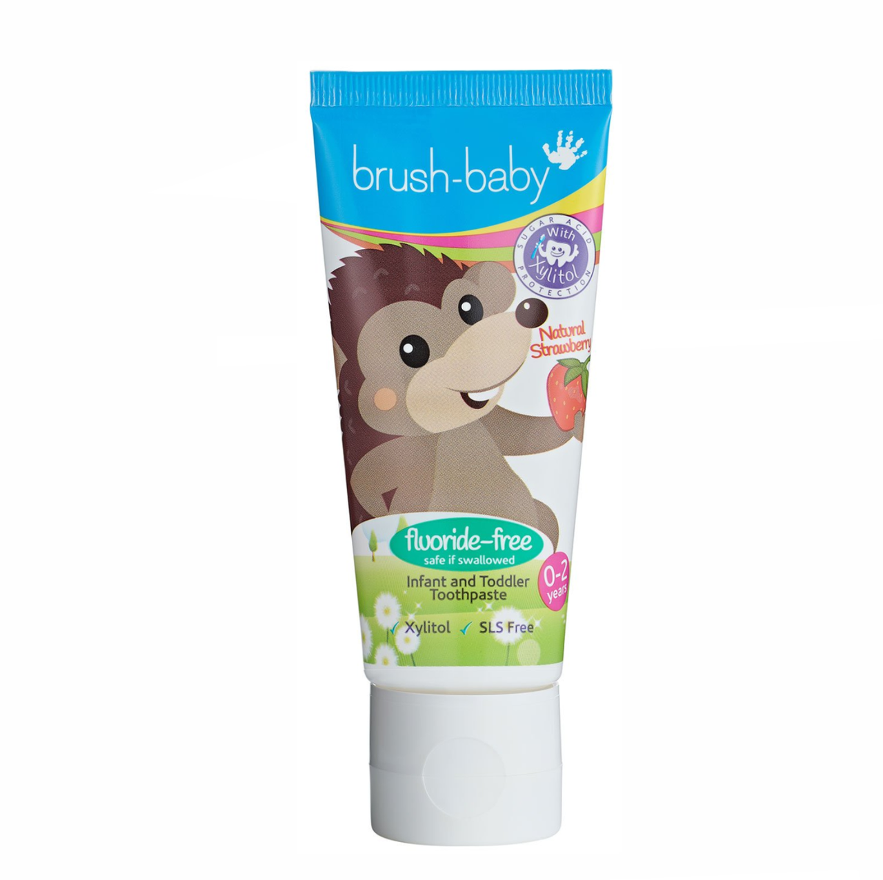 

Детская зубная паста Brush-Baby Ежик от 0 до 2 лет (без фтора, вкус клубники), 50 мл