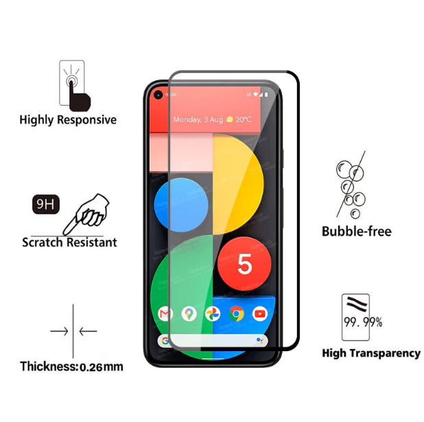 

Защитное стекло для Google Pixel 5 черный