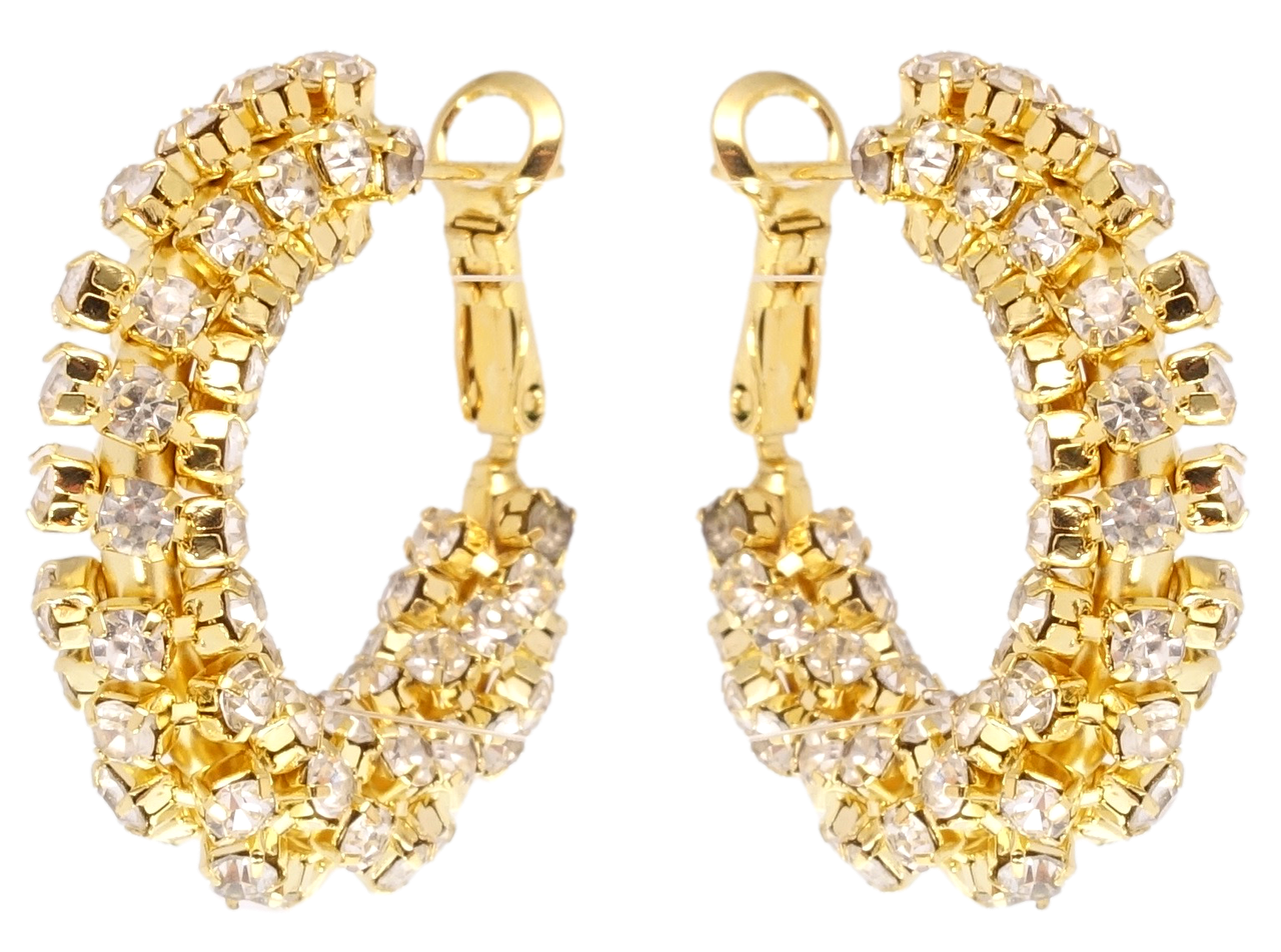 

Серьги Xuping JEAN GOUJON Позолота 14K итальянский замок "Кольца с цирконием"