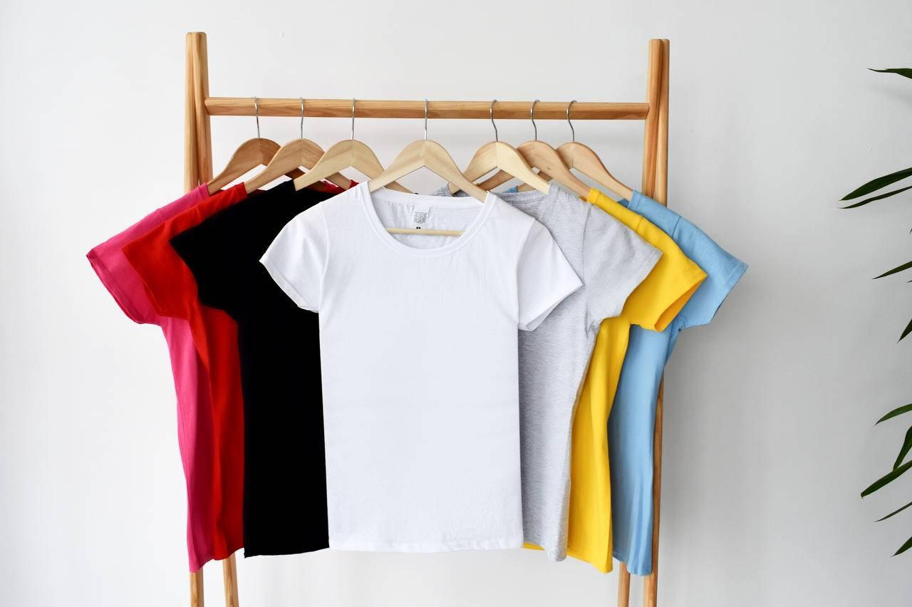 

Базовая женская однотонная футболка , футболки женские, Белый