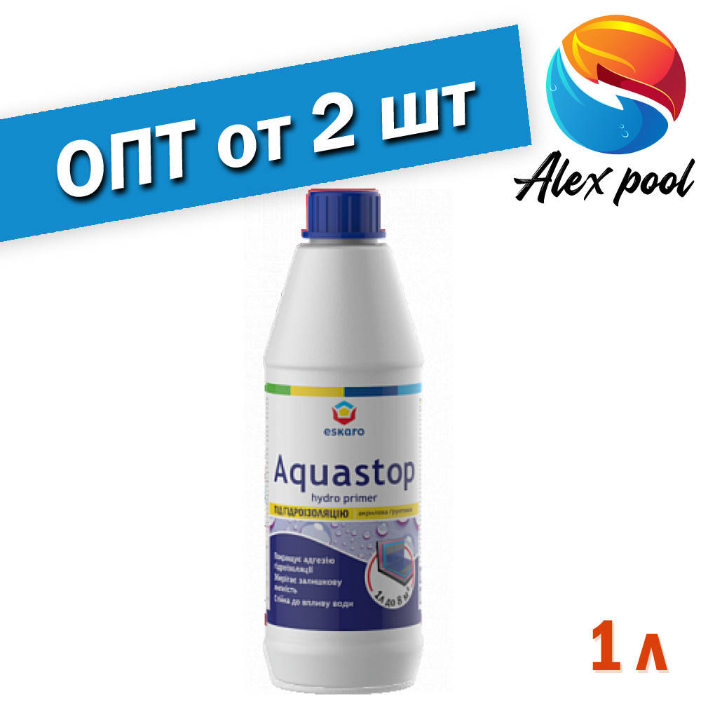 

Eskaro Aquastop Hydro Primer 1 л Грунтовка, перед нанесением гидроизоляции