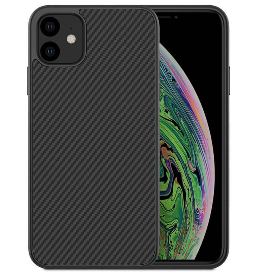 

Карбоновая накладка Nillkin Synthetic Fiber series для Apple iPhone 11 (6.1") Черный