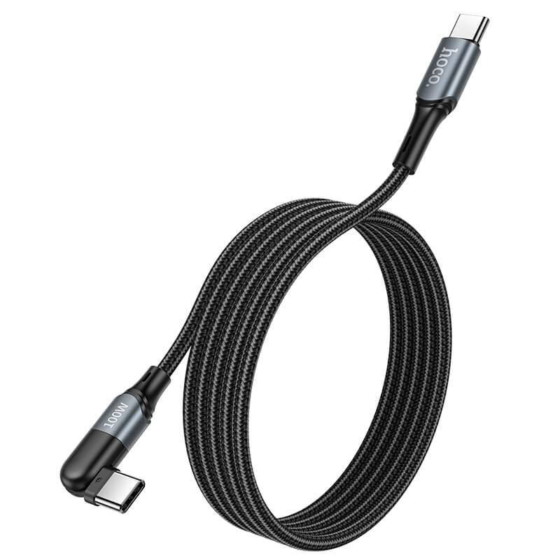 

Кабель HOCO Type-C to Type-C Orbit charging data cable U100 |1.5m, 100W, 5A|, Черный