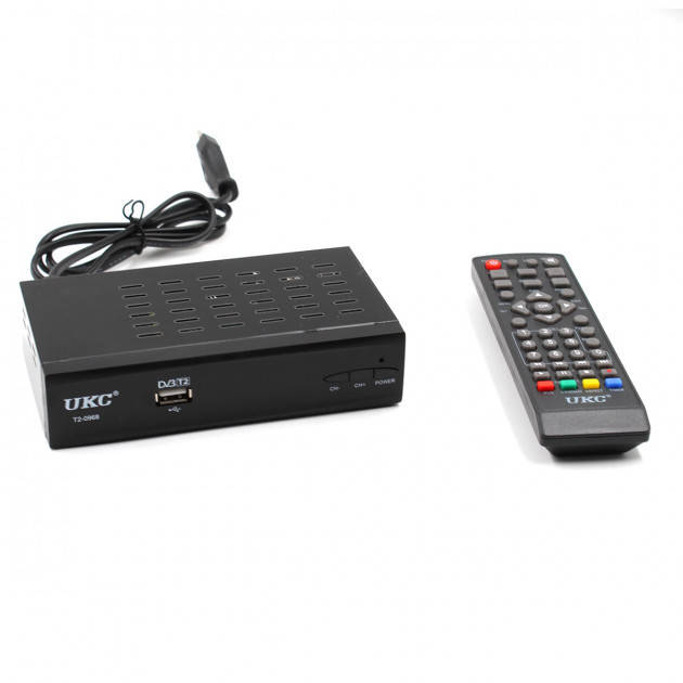 

Тюнер с экраном и поддержкой wifi адаптера DVB-T2 0968 METAL / Тюнер с пультом
