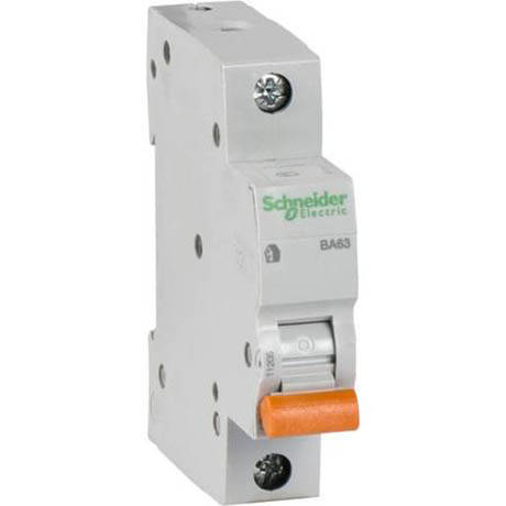 

Автоматический выключатель Schneider Electric Домовой 1P 25А (C) 4.5кА