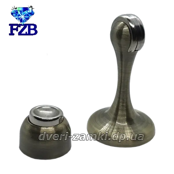 

Дверной упор с магнитом FZB 01-04 AB 75 мм (бронза)