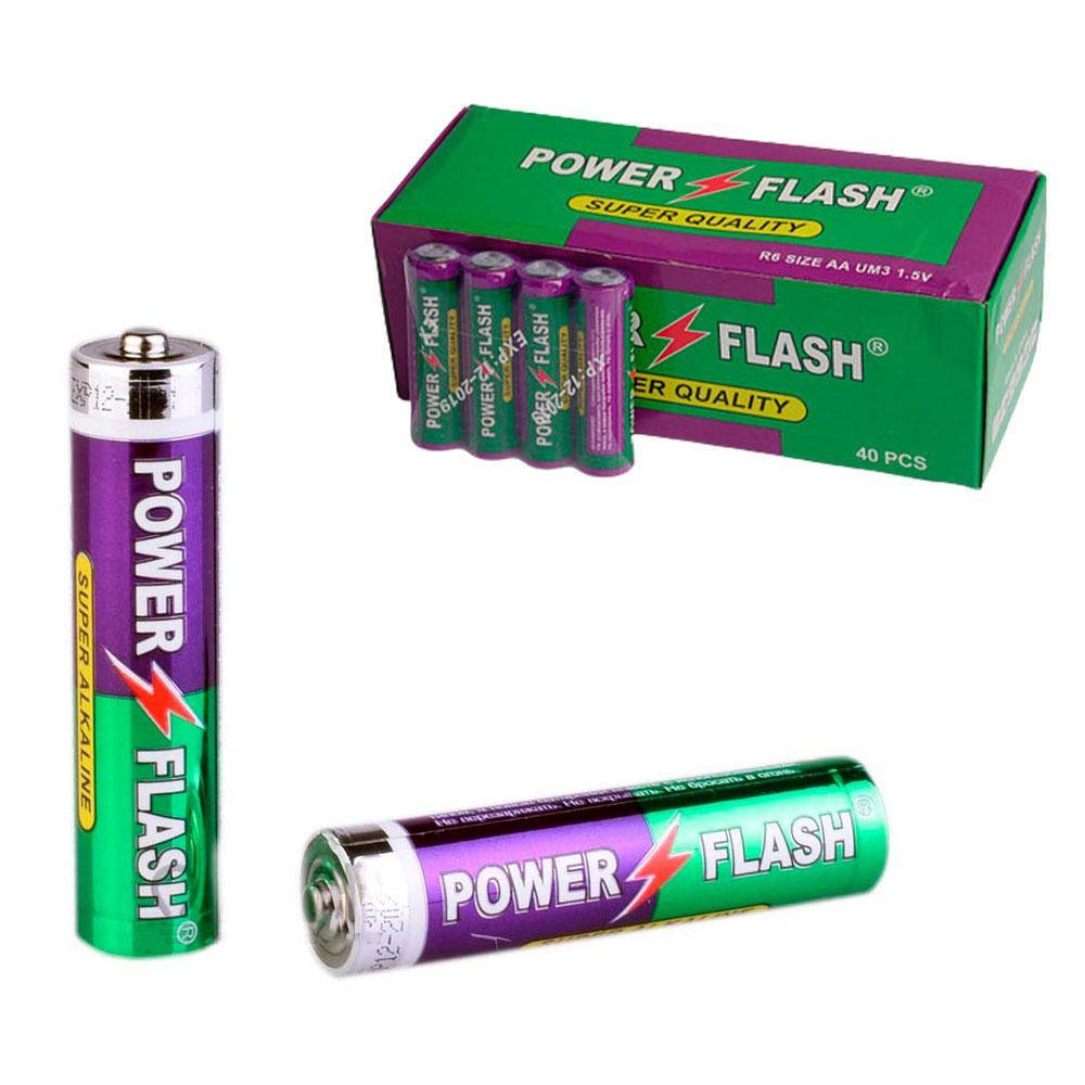 

Батарейка AA (пальчиковая) 1,5 В Power Flash Super Alkaline LR6