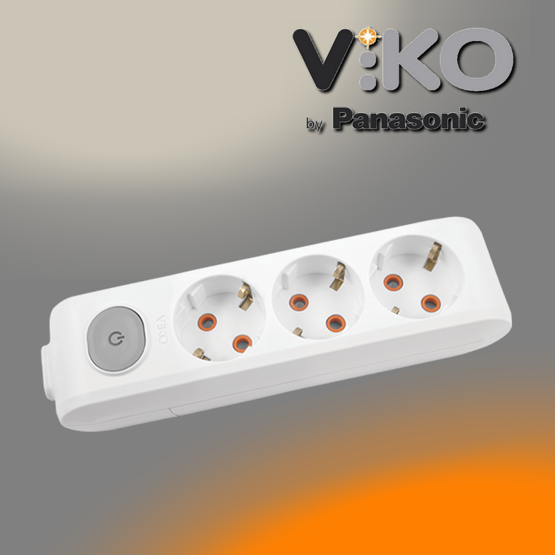 

Колодка на 3 гнезда с заземлением и выключателем Multi-let VIKO