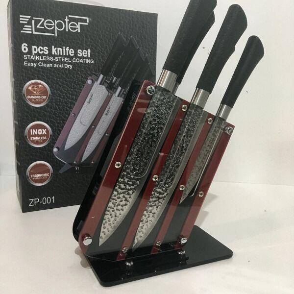 

Набор кухонных ножей на подставке Zepter ZP-001 6 предметов из нержавеющей стали