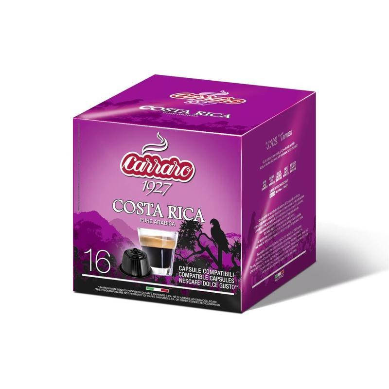 

Кава в капсулах Дольче Густо - Carraro COSTA RICA Dolce Gusto (16 капсул = 16 порцій)