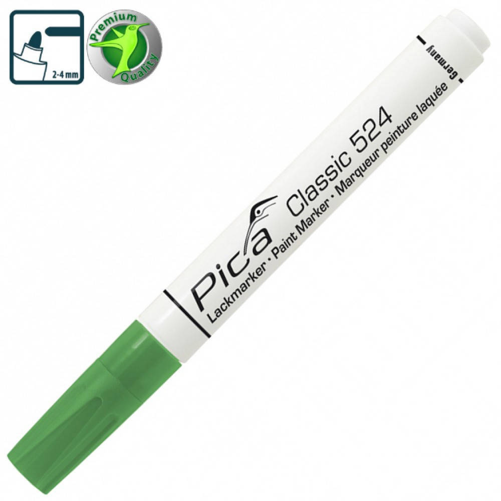 

Жидкий промышленный маркер Pica Classic 524/36 Industry Paint Marker зелёный