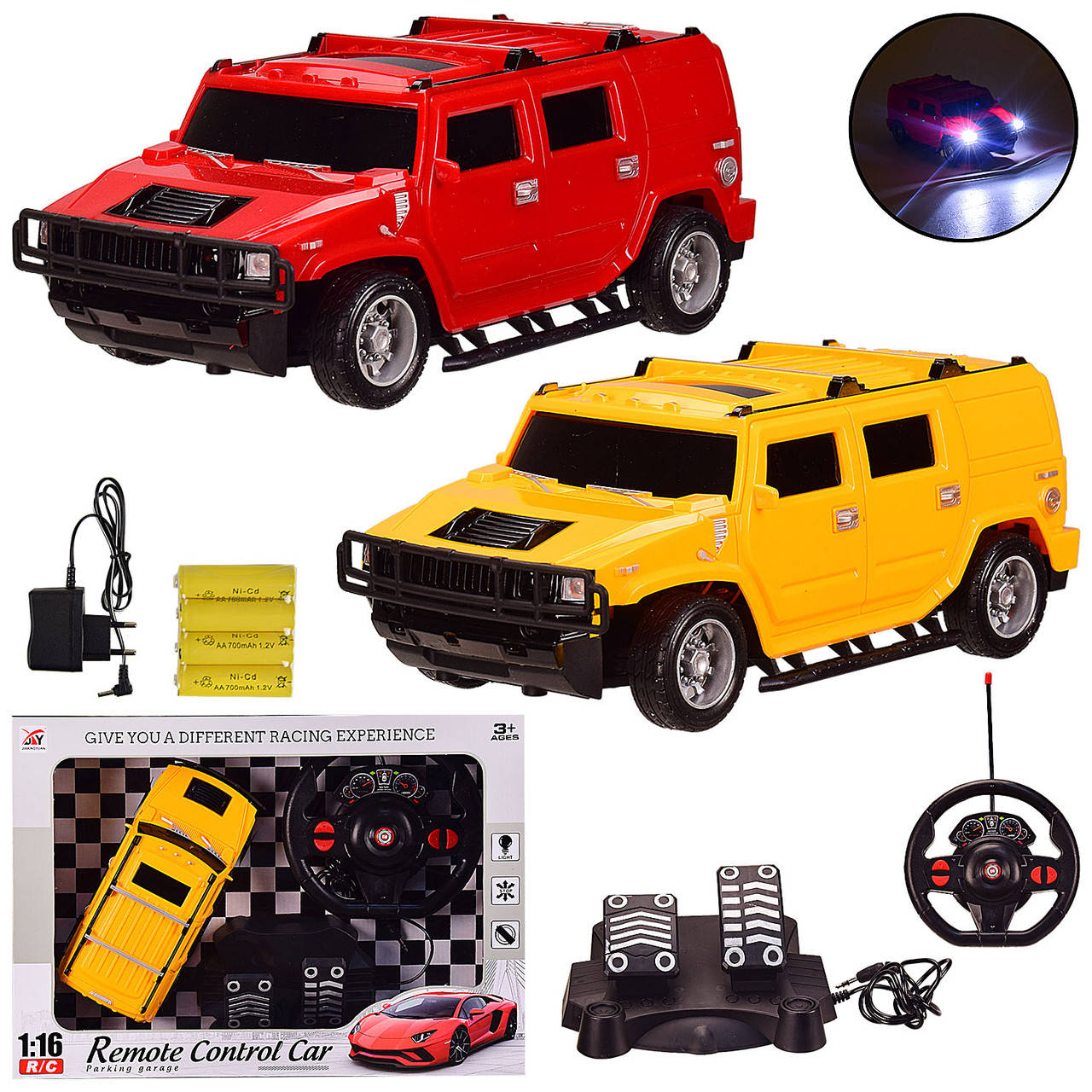 

Джип Hummer на радиоуправлении, педали и руль (аккумулятор 4,8V) 8819-12A