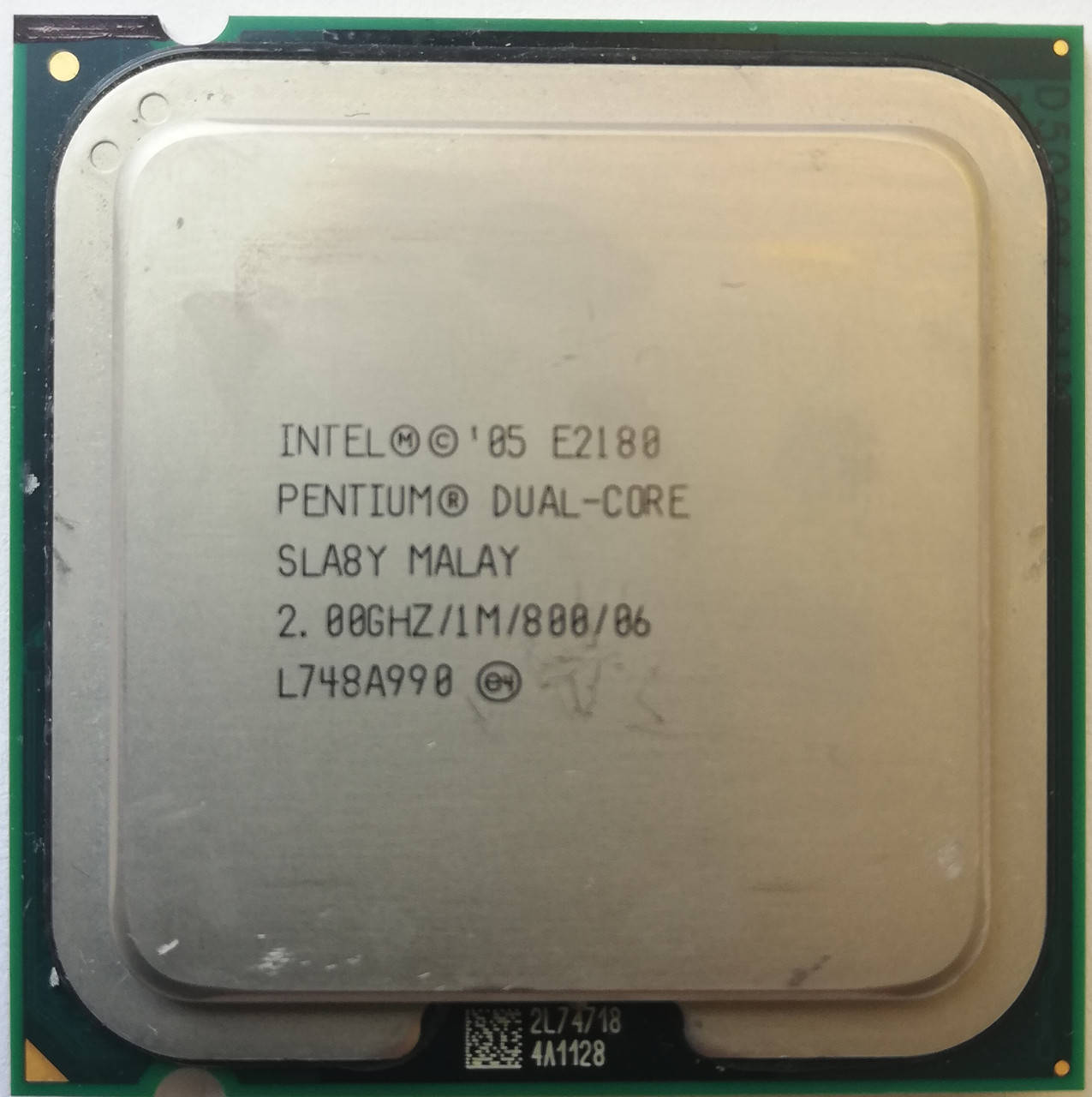 

Процессор Intel Pentium E2180 M0 SLA8Y 2.0 GHz 1M Cache 800 MHz FSB Socket 775 Б/У