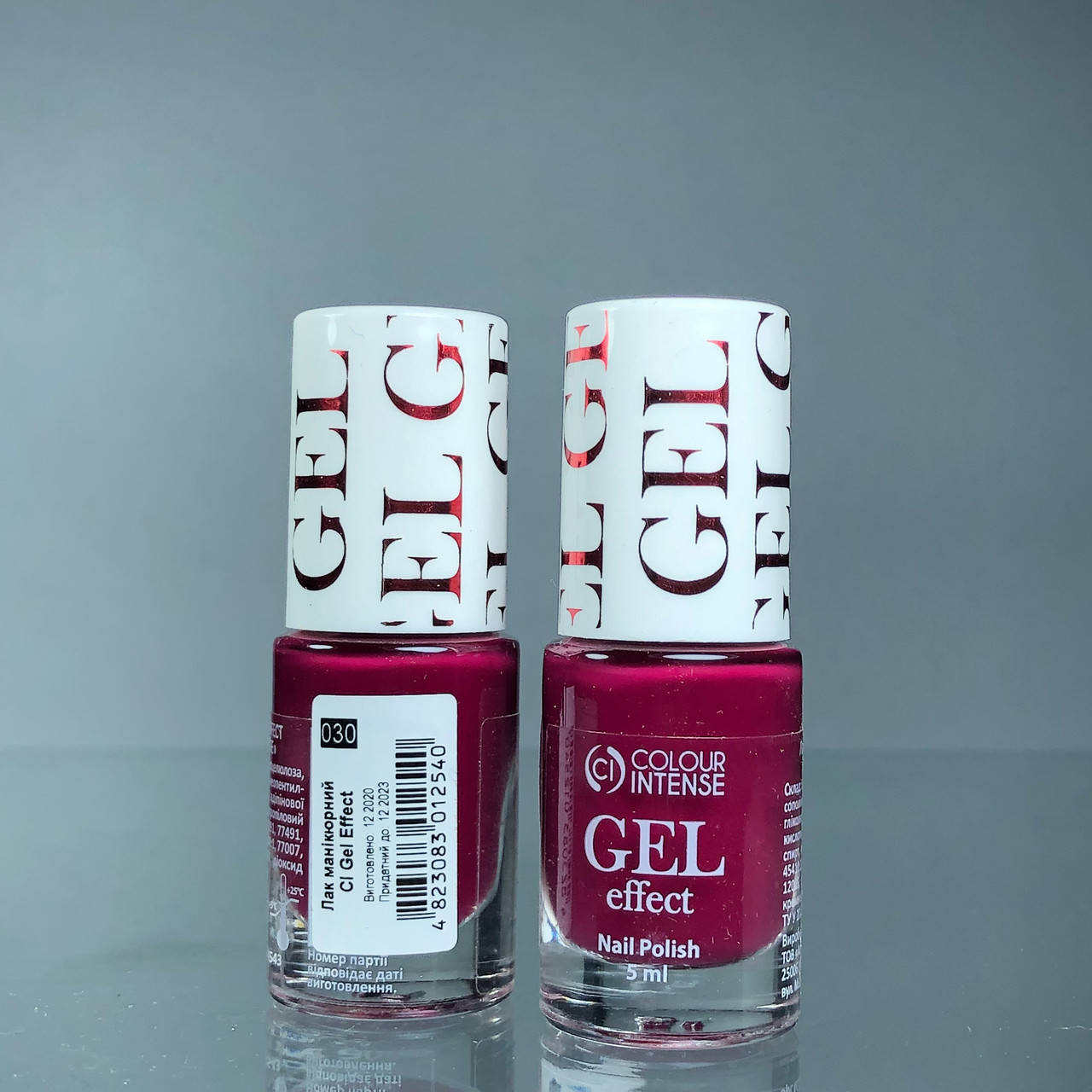 

Лак для ногтей Colour Intense Gel Effect 5 мл CI 65 № 030 Матовый Розово-красный