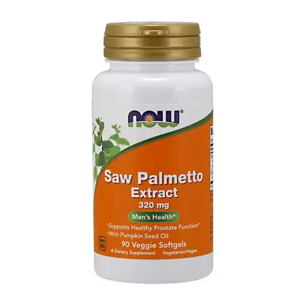 

Со Пальметто Now Foods Saw Palmetto Extract 320 mg 90 veg softgels, Экстракт пальмы сереноа