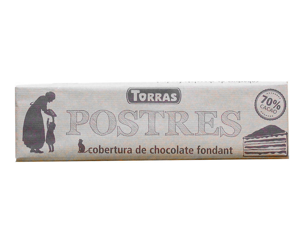 

Шоколад черный без глютена TORRAS Postres 70%, 300 г