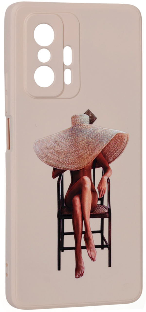 

Чехол накладка Art для Xiaomi 11T / Xiaomi 11T Pro (на сяоми 11т про) Девушка в шляпке
