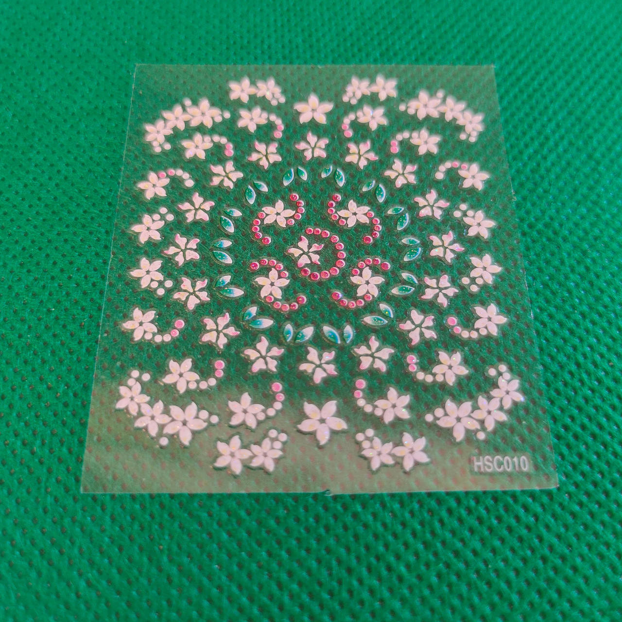 

Наклейки для маникюра Цветы самоклейки цветные C010, Разные цвета