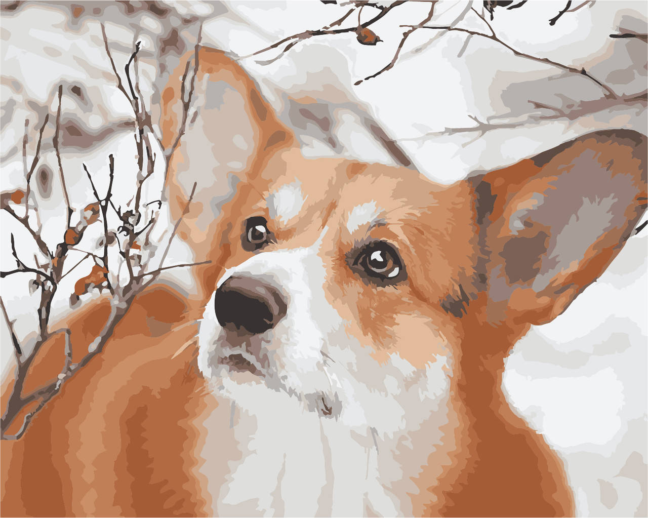 

Картина по номерам ArtStory Корги 40*50см