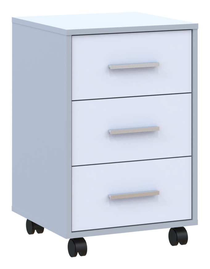 Тумба Doros Т3 Сірий/Білий 43х42х66.4 (41902061) 2