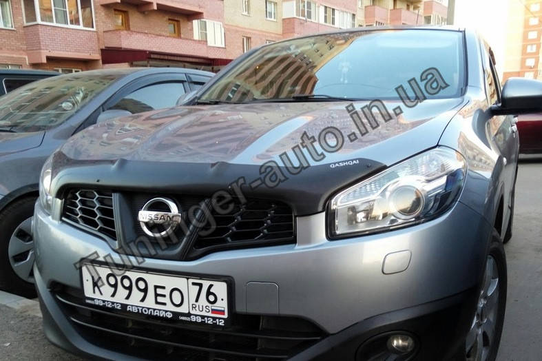 

Мухобойка, дефлектор капота Nissan Qashqai 2010-2013 (Sim)