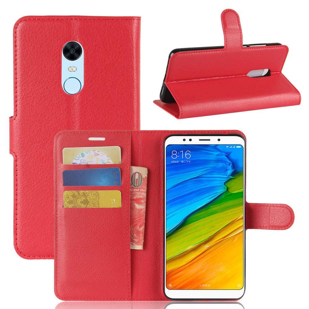 

Чехол IETP для Xiaomi Redmi 5 Plus 5.99" книжка кожа PU красный