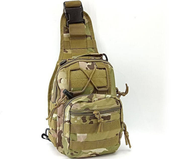 

Рюкзак однолямочный тактический Tactical TY-001 5л.мультикам, Камуфляж