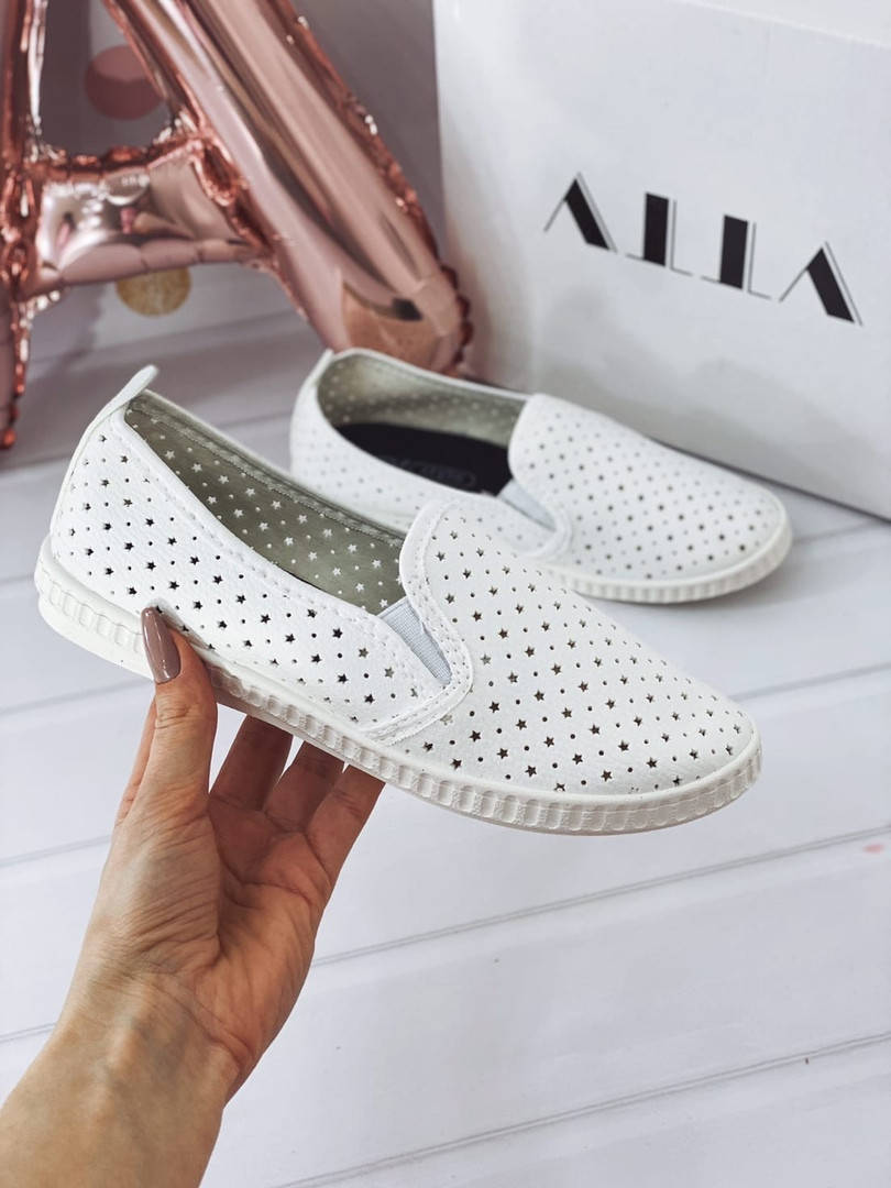 

Мокасины женские, белые, весна, лето 39