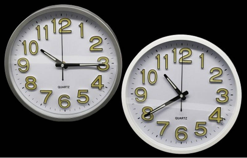 

Часы настенные 30см плавный ход со светящимися цифрами XH-572Z