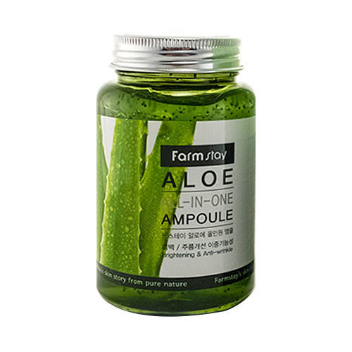 

Сыворотка всё-в-одном с экстрактом алоэ FARMSTAY Aloe All-In-One Ampoule 250 мл