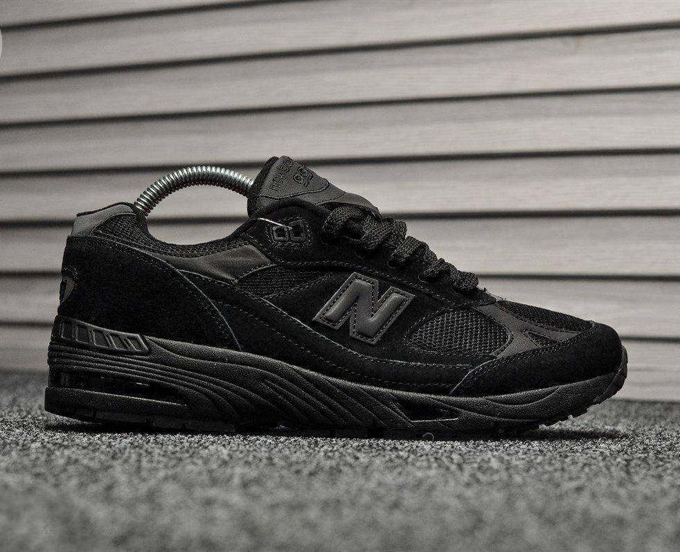 

Мужские кроссовки New Balance 991 Total Black Черные 44 размер, Черный