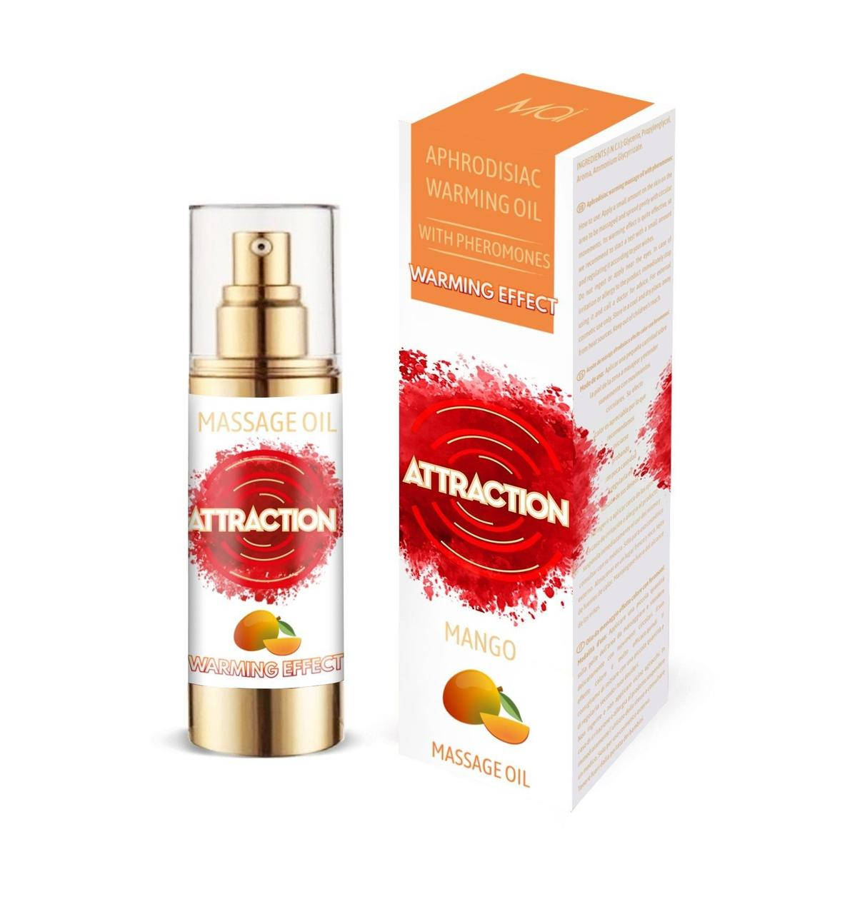 

Разогревающее массажное масло с феромонами и ароматом манго MAI PHEROMON MASSAGE OIL - MANGO, 30 мл.
