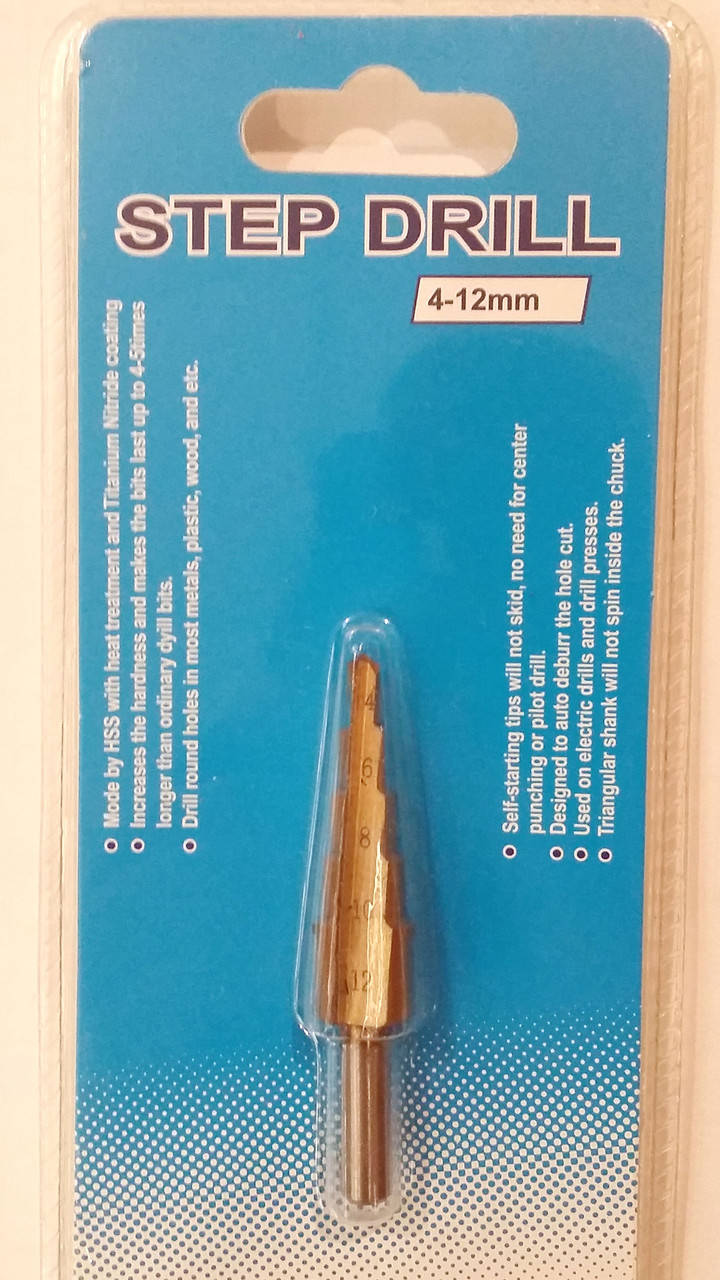 

Ступенчатое сверло 4-12 мм