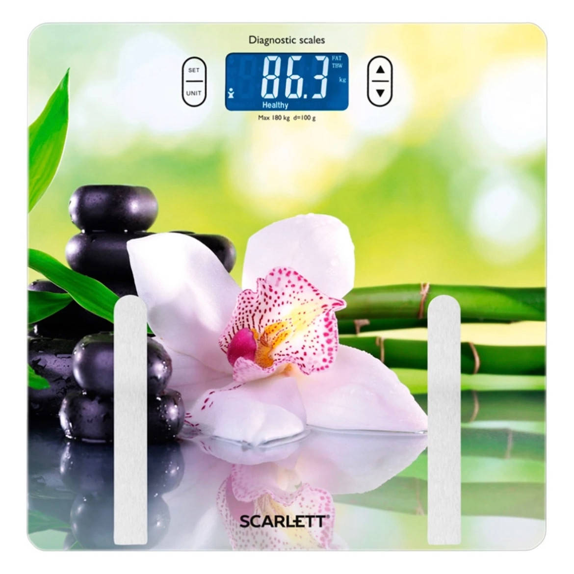 

Ваги напольні Scarlett SC-BS33ED10 SPA орхідея(BRT)