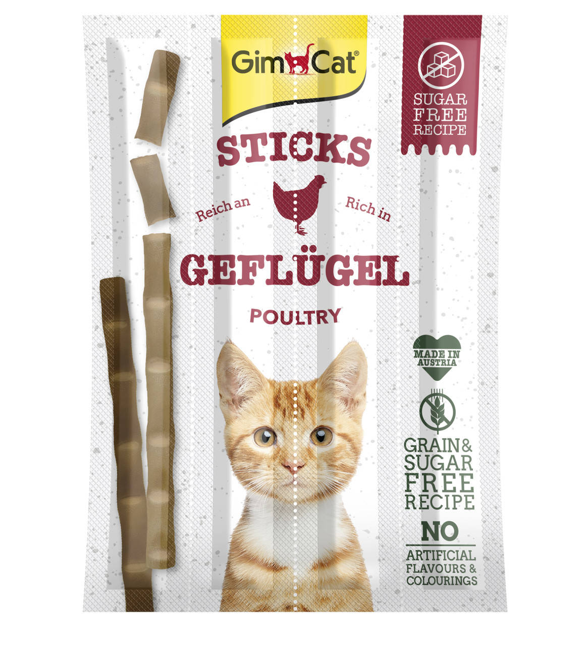 

GimCat Sticks Poultry колбаски для кошек с курицей (4шт)