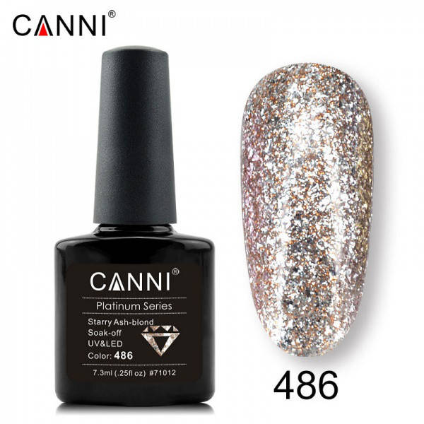 

Гель-лак жидкая фольга CANNI 486 розовое золото