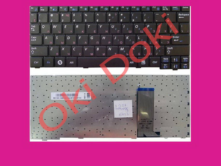 

Клавиатура для ноутбука Samsung X120, Черный