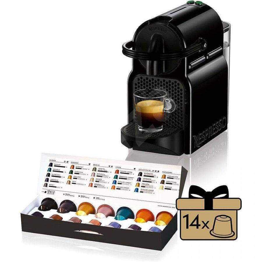 

Капсульная кофеварка DELONGHI Nespresso Inissia EN80.B Black + 14 капсул