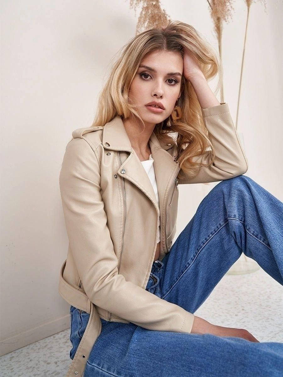 

Куртка косуха женская, Розовый