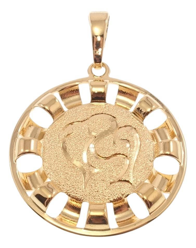 

Кулон Xuping Позолота 18 К "Знак Зодиака Рыбы Декор Шагрень"