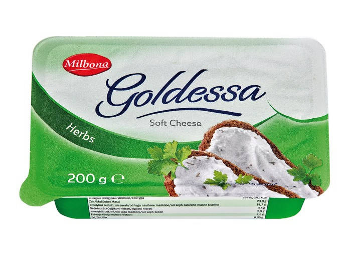 

Крем-сыр с травами "Goldessa" фасовка 0.2 kg