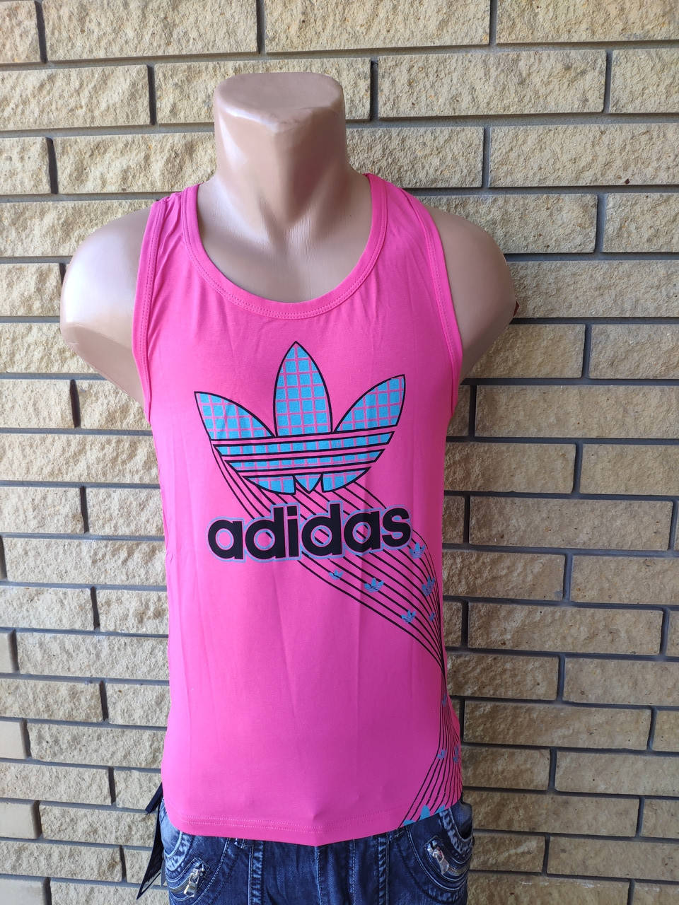 

Футболка, майка-борцовка мужская брендовая ADIDAS, Турция