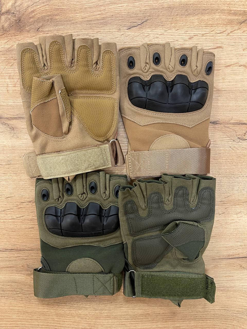 

Тактические перчатки без пальцев Gloves HF 1 в цвете олива