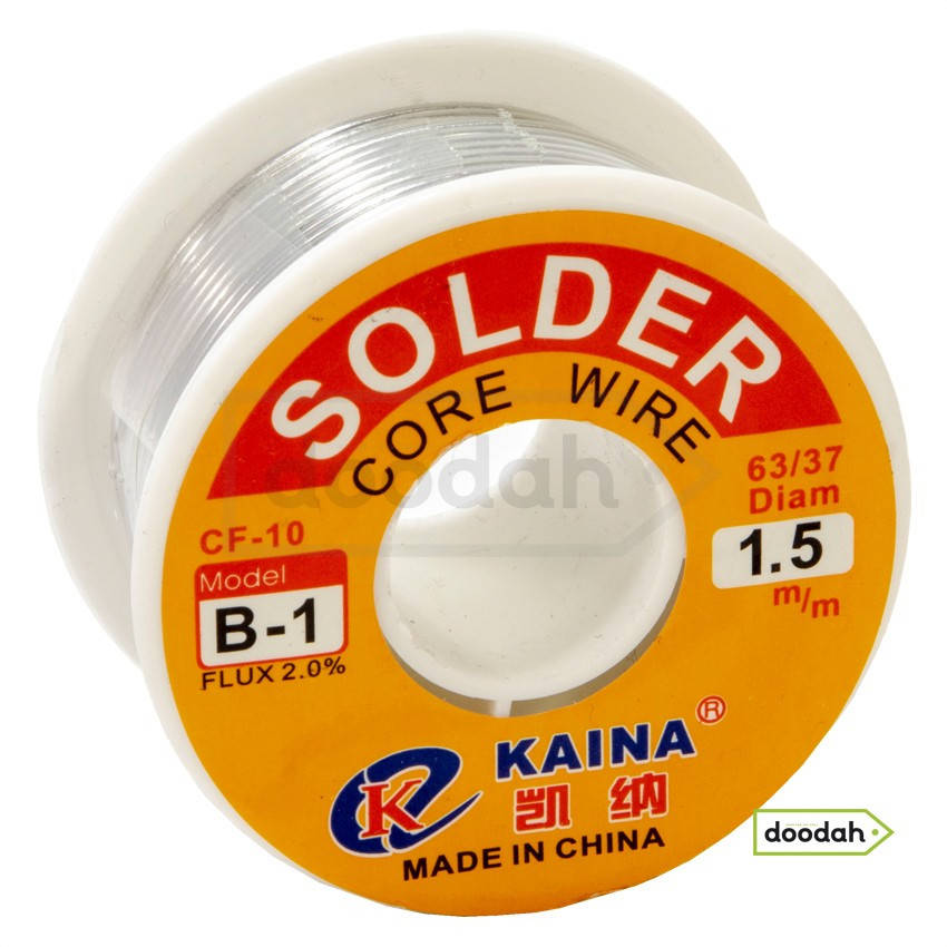 

Припій з флюсом SOLDER CF-10 B-1, 1,5 мм, flux 2.0%, 100 г - KAINA