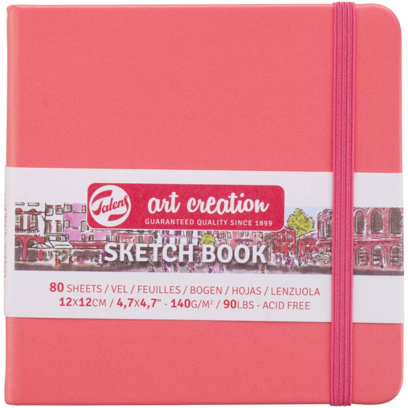 

Блокнот для графики Talens Art Creation 140 г/м 12х12 см 80 листов Coral Royal Talens, 9314314