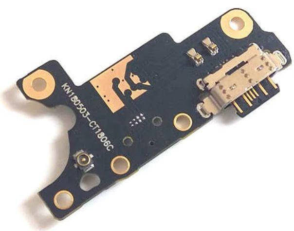 

Нижняя плата Nokia 7 Plus с разъемом зарядки и микрофоном