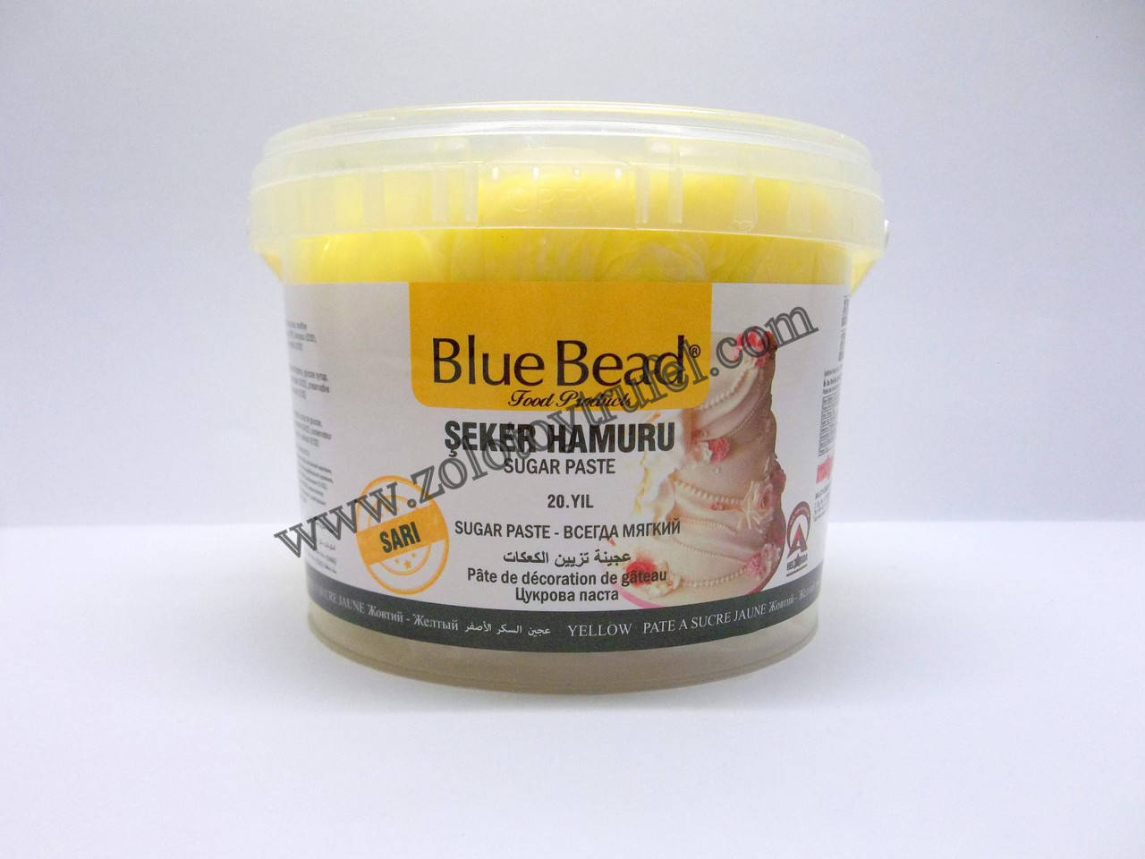 

Мастика для покрытия и декорирования "Желтая 100 г." ТМ "Blue Bead"
