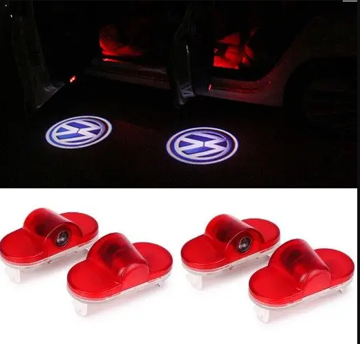 

Подсветка дверей с логотипом авто Volkswagen VW Golf 4 / Bora / Caddy / Touran Комплект на 4 двери